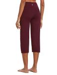 Baleaf Women's High Waist Capri Workout Leggings
