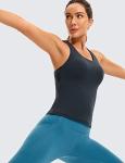CRZ YOGA Racerback Workout Tank with Built-in Bra