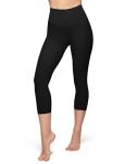 High Waisted Tummy Control Capri Leggings for Women