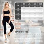High Waisted Tummy Control Capri Leggings for Women