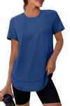 Women's Short Sleeve Workout Tops with Sun Protection