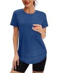 Women's Short Sleeve Workout Tops with Sun Protection
