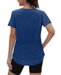 Women's Short Sleeve Workout Tops with Sun Protection