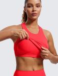 CRZ YOGA Women’s Seamless High Neck Sports Bra