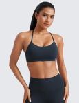 CRZ YOGA Butterluxe Women's Padded Y Back Sports Bra