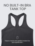 Women's Racerback Workout Tank Top in Grey