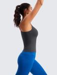 Women's Racerback Workout Tank Top in Grey