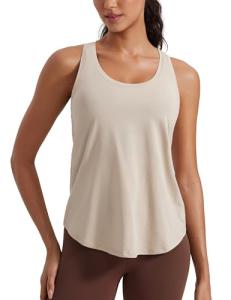 CRZ YOGA Women’s Pima Cotton Workout Tank Top