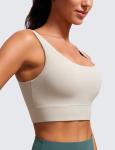 CRZ YOGA Women's U Back Sports Bra - Mojave Tan