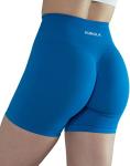 Women’s Seamless Scrunch Workout Shorts - Diva Blue