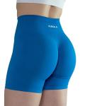 Women’s Seamless Scrunch Workout Shorts - Diva Blue