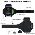 Water-Resistant Phone Armband with Key Holder