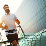AIKENDO Slim Running Belt for Runners and Workouts