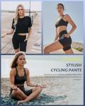 High Waisted Women’s Biker Shorts with Pockets