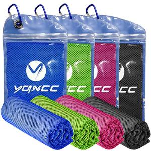 YQXCC Cooling Towels 4-Pack for Sports and Gym