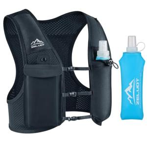 Adjustable Running Hydration Vest with Soft Flask