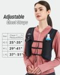 Adjustable Running Hydration Vest with Soft Flask