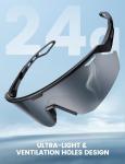 Lamicall UV400 Sports Sunglasses for Active Outdoors