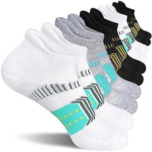 Women's Cushioned Comfort Running Ankle Socks - 5 Pairs