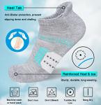 Women's Cushioned Comfort Running Ankle Socks - 5 Pairs