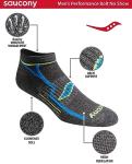 Saucony Men's Bolt Performance No-Show Socks (6 Pairs)