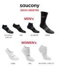 Saucony Men's Bolt Performance No-Show Socks (6 Pairs)