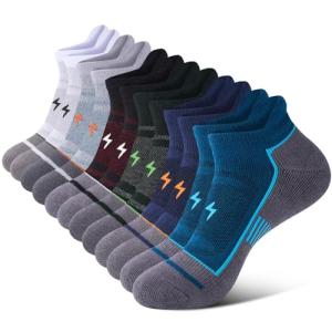 Men's Cushioned Ankle Running Socks - 6 Pairs