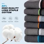 Men's Cushioned Ankle Running Socks - 6 Pairs