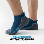 Men's Cushioned Ankle Running Socks - 6 Pairs