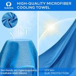Sukeen Cooling Towel 4 Pack for Sports and Workouts