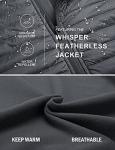 Baleaf Men's Lightweight Running Jacket - Dark Grey XL