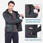 Baleaf Men's Lightweight Running Jacket - Dark Grey XL