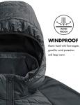 Baleaf Men's Lightweight Running Jacket - Dark Grey XL