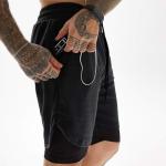 Men's 2-in-1 Lightweight Gym Running Shorts - 3 Pack