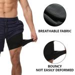 Men's 2-in-1 Lightweight Gym Running Shorts - 3 Pack