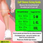 BLITZU Compression Sleeves for Calves and Legs