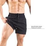 Men's 5" Quick Dry Workout Shorts 2 Pack
