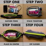 Adjustable Running Belt for All Phones - Black