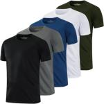 HovSiyla Men's 5 Pack Dry Fit Running Shirts