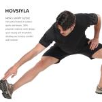 HovSiyla Men's 5 Pack Dry Fit Running Shirts