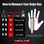 AEOLOS Leather Gymnastics Hand Grips - Medium Black