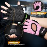 Ihuan Fingerless Weight Lifting Gloves with Wrist Support