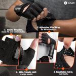 SIMARI Breathable Padded Workout Gloves with Wrist Support