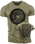 Funny Men's Gym T-Shirt: Happy Hour Workout Tee