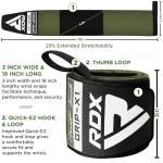 RDX Weightlifting Wrist Wraps with Thumb Loop