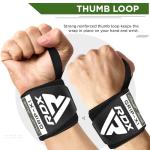 RDX Weightlifting Wrist Wraps with Thumb Loop