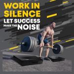 Yes4All 10-Inch Weightlifting Drop Pads - Black