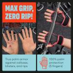 MAVA Padded Weight Lifting Gym Gloves with Wrist Support