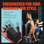 MAVA Padded Weight Lifting Gym Gloves with Wrist Support