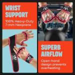MAVA Padded Weight Lifting Gym Gloves with Wrist Support